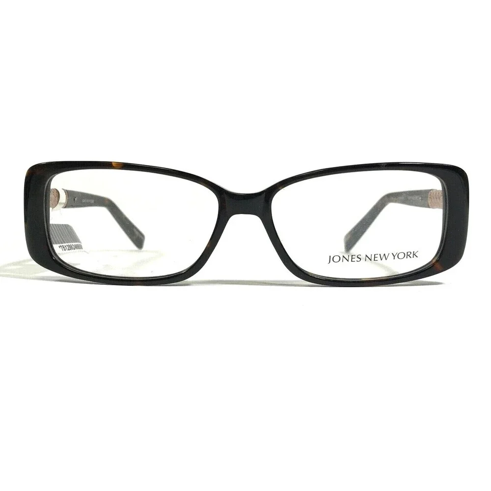 Jones New York Eyeglasses Frames J746 TORTOISE Gold Square Full Rim 54-14-135